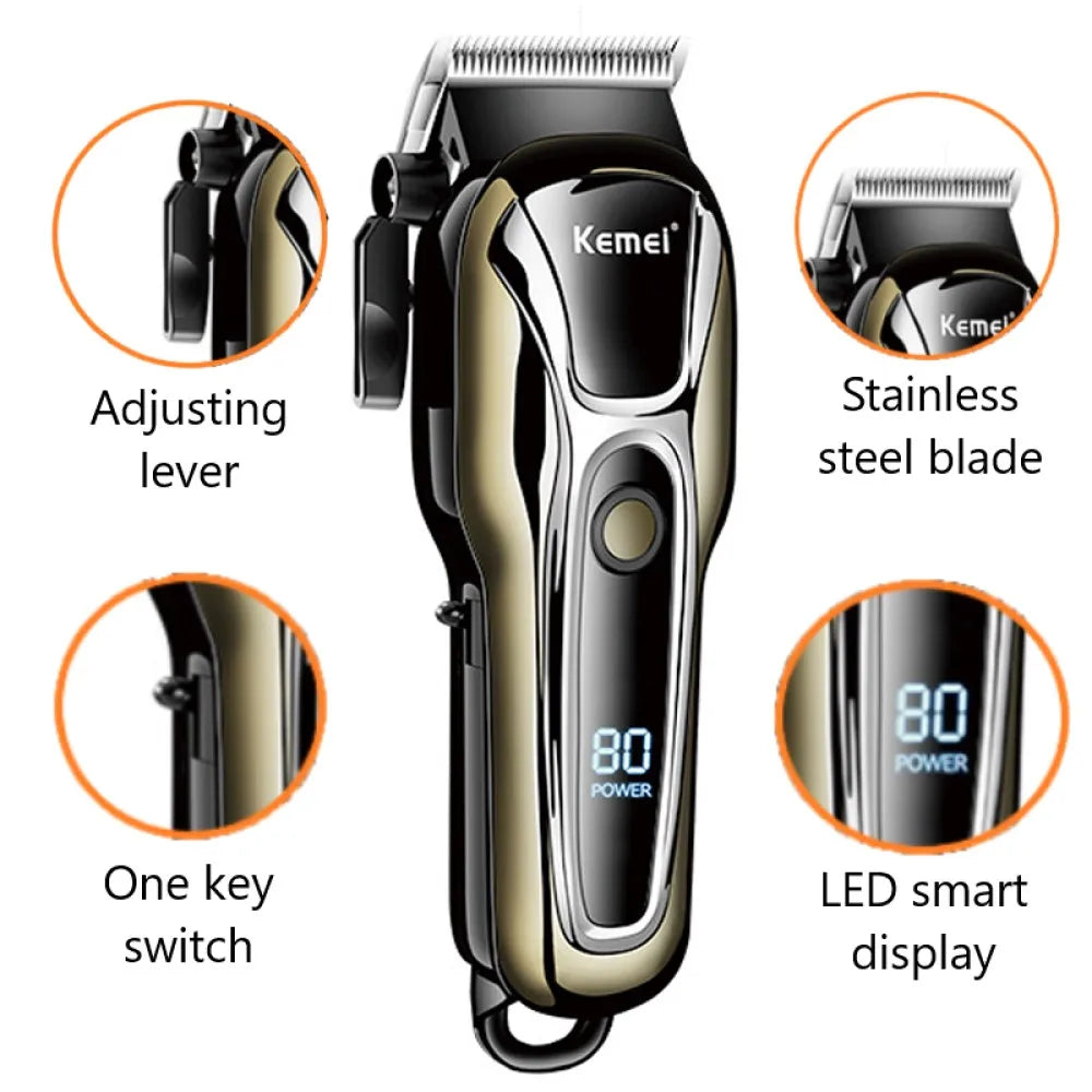 Clipper Electric Hair Trimmer for men Electric shaver professional Men's Hair cutting machine Wireless