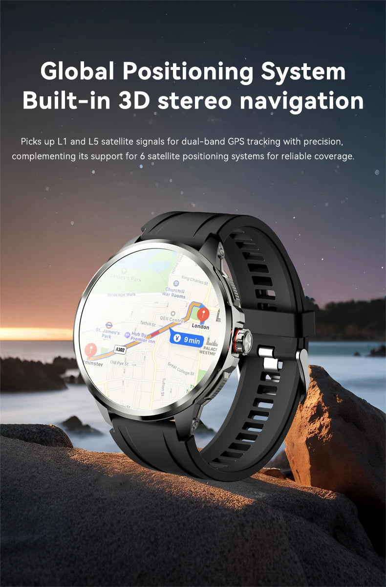 5G/4G Full Netcom 8GB+128GB RAM Smart Watch 1.95 inch 2100mah Battery 900W Camera GPS WIFI Google APPS Smartwatch