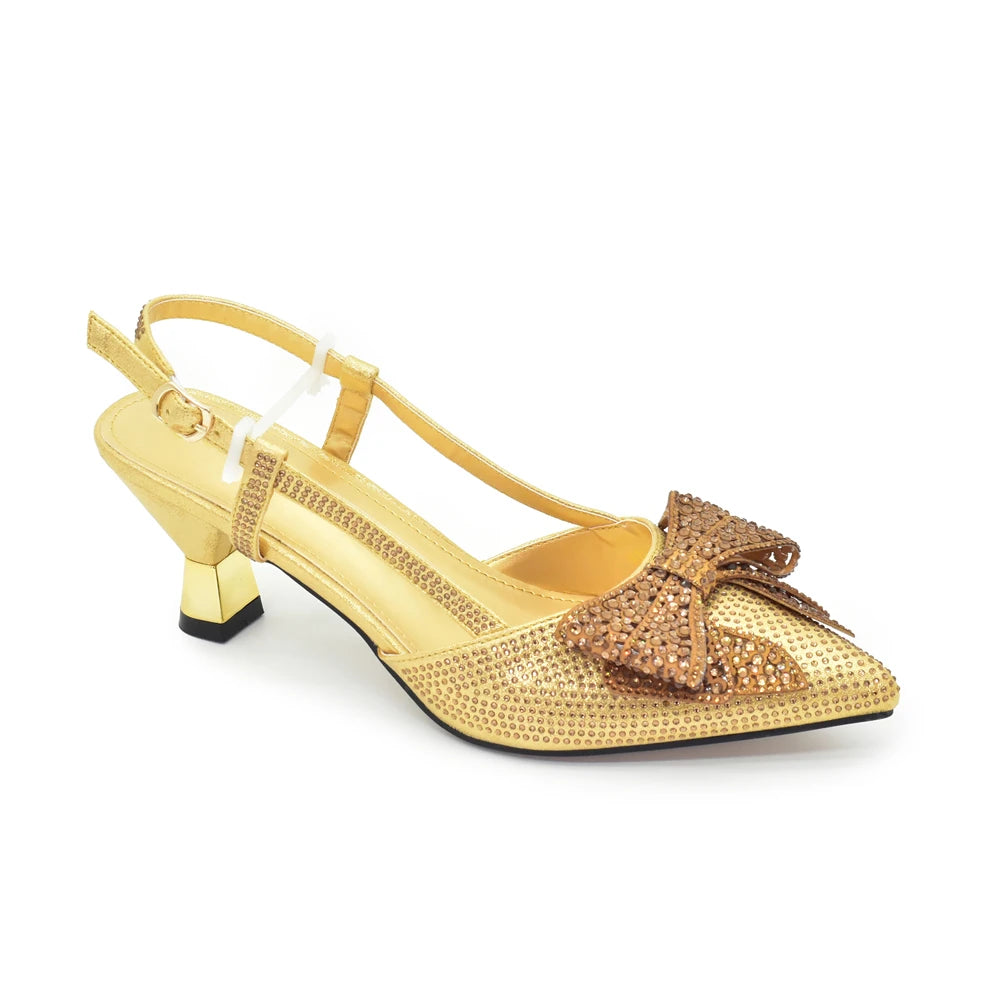 New Arrival Italian Shoe and Bag Set Designer Wedding Luxury  Shoes and Bag Set