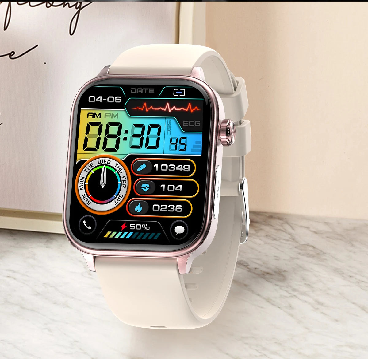 New ECG+PPG AI Health Diagnose Smart Watch Men And Women, Blood Lipid BP Uric Acid Heart rate Tracker