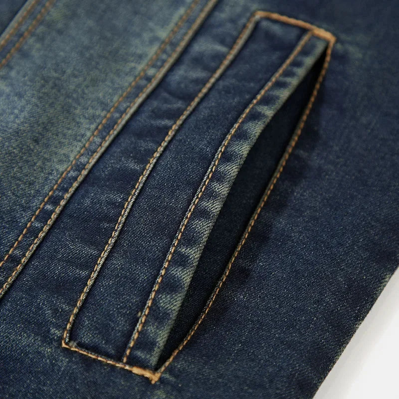Spring Fashion Top Quality Brand Male Winter Denim Jacket Jeans Jacket Bomber Outwear Coats