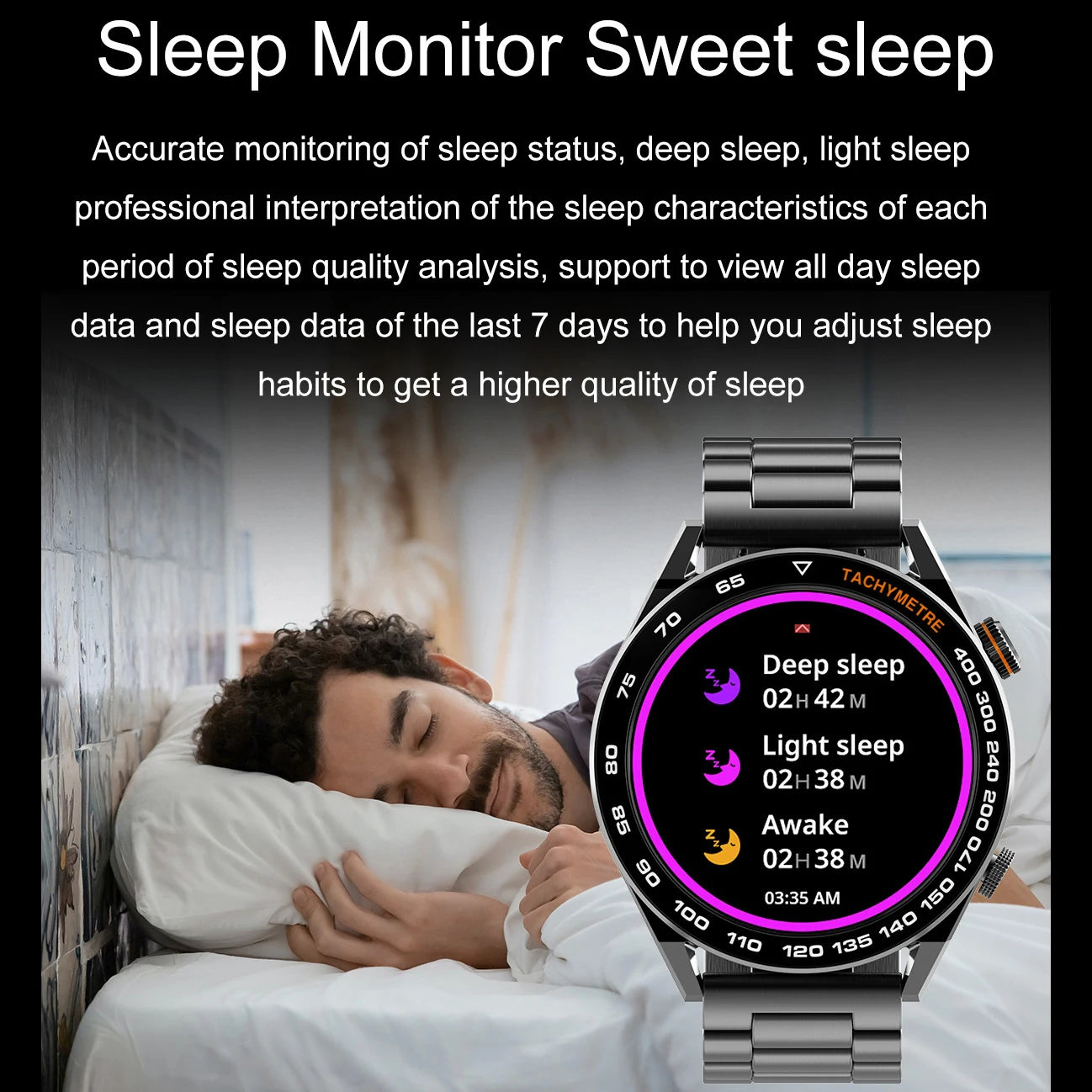 2026 New Smart Watch Men 1.5 inch Bluetooth Call Heart Rate Health 107+ Sports Fitness Watch Waterproof Business Man Smartwatch