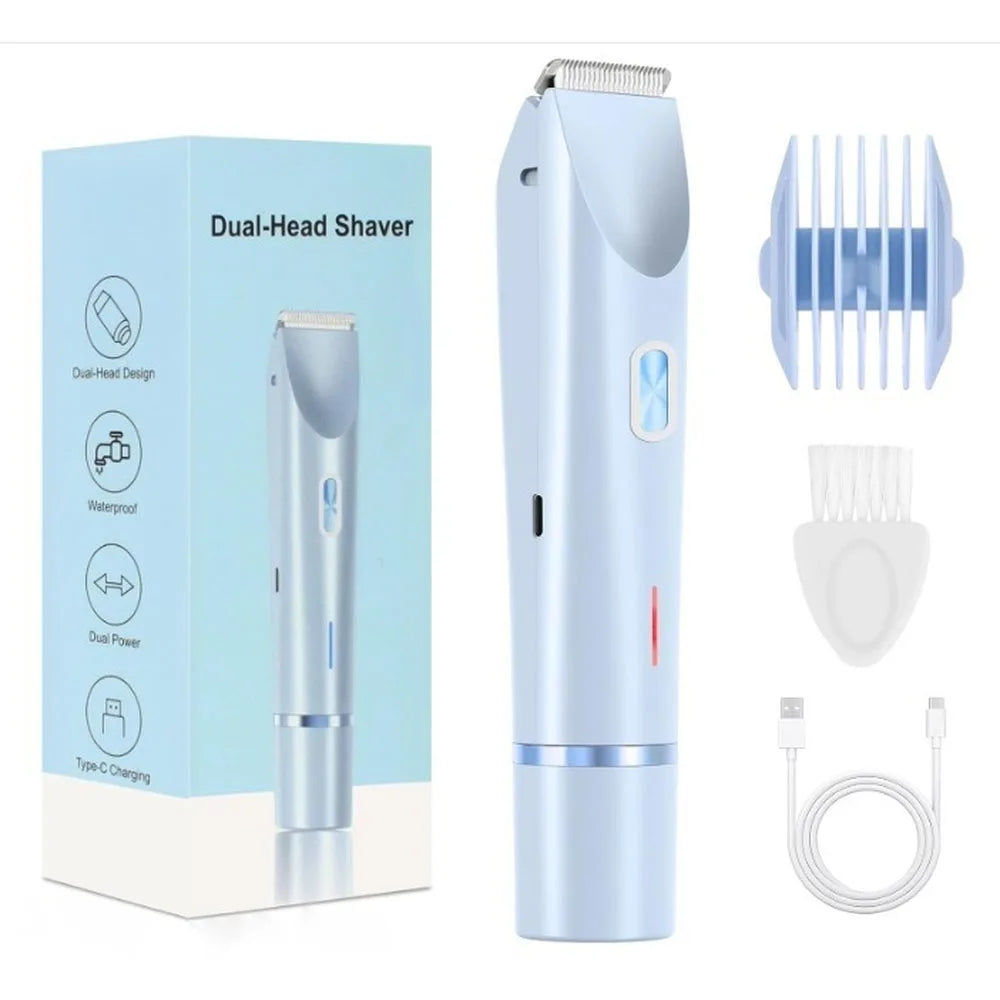 Electric Shaver for Women Bikini Legs Underarm Pubic Hairs Rechargeable And Detachable Head