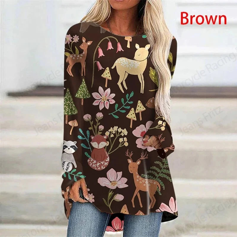 Lady Long Sleeve T shirt Breathable Tshirt