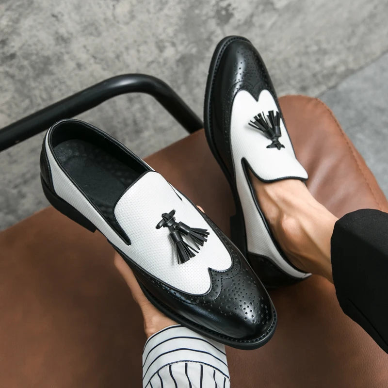 Leather Moccasins Comfortable For Wedding and Office Designer Shoes