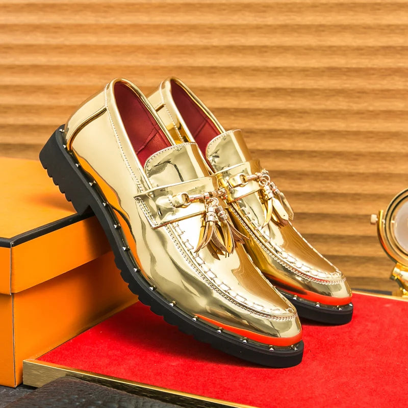 Loafers Tassel Fashion  Leather Casual Shoes for Men