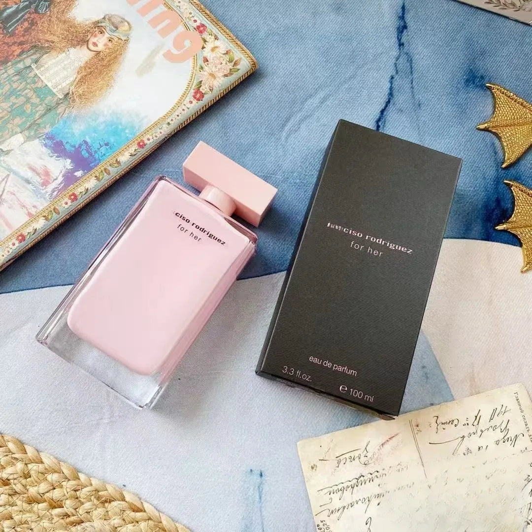 Daily Hot Brand Elegant Musk Floral Eau De Toilette For Women, Luxury Pink Bottle Perfume
