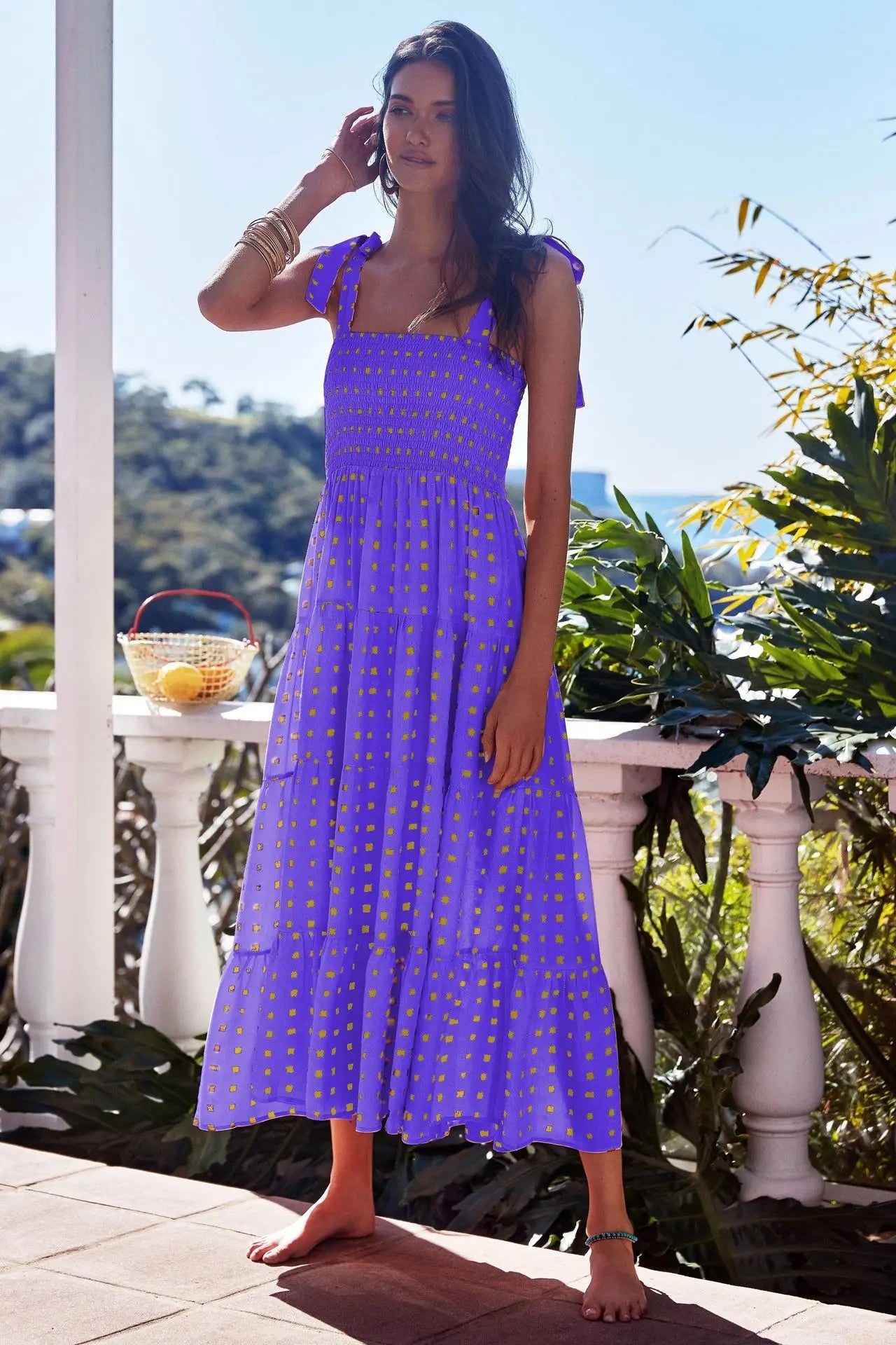 Sexy Sleeveless Hot Girl Strap Long Casual Comfortable Dress For Women