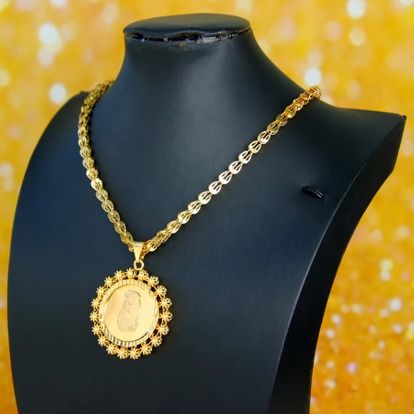 Necklace 21k Gold Plated Luxury Wedding Party set