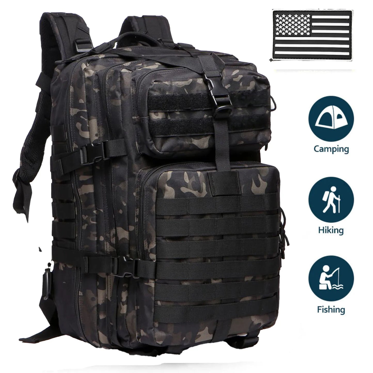 Tactical Sports Trekking Fishing Hunting Camping Hiking Bag Backpack Outdoor