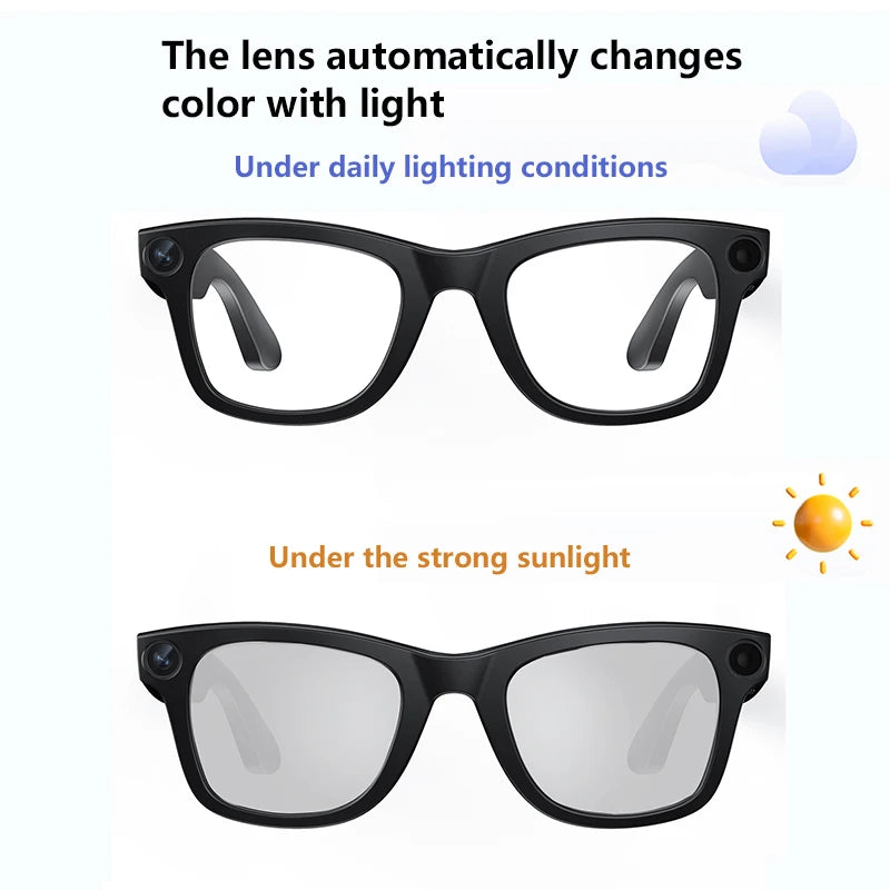 G300 Smart AI Glasses 800W pixel AI Shooting Camera HD Photo Video Voice Call Translation Waterproof Bluetooth Glasses