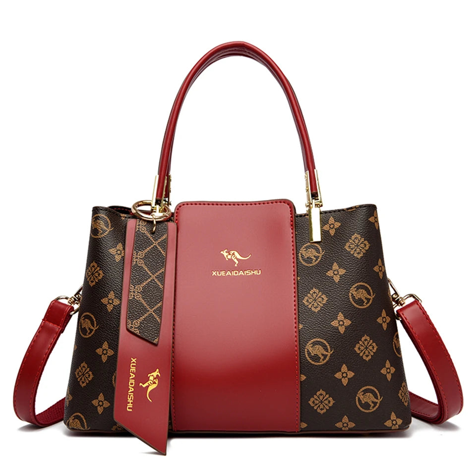 Luxury Leather  Handbag Large Capacity and Soft