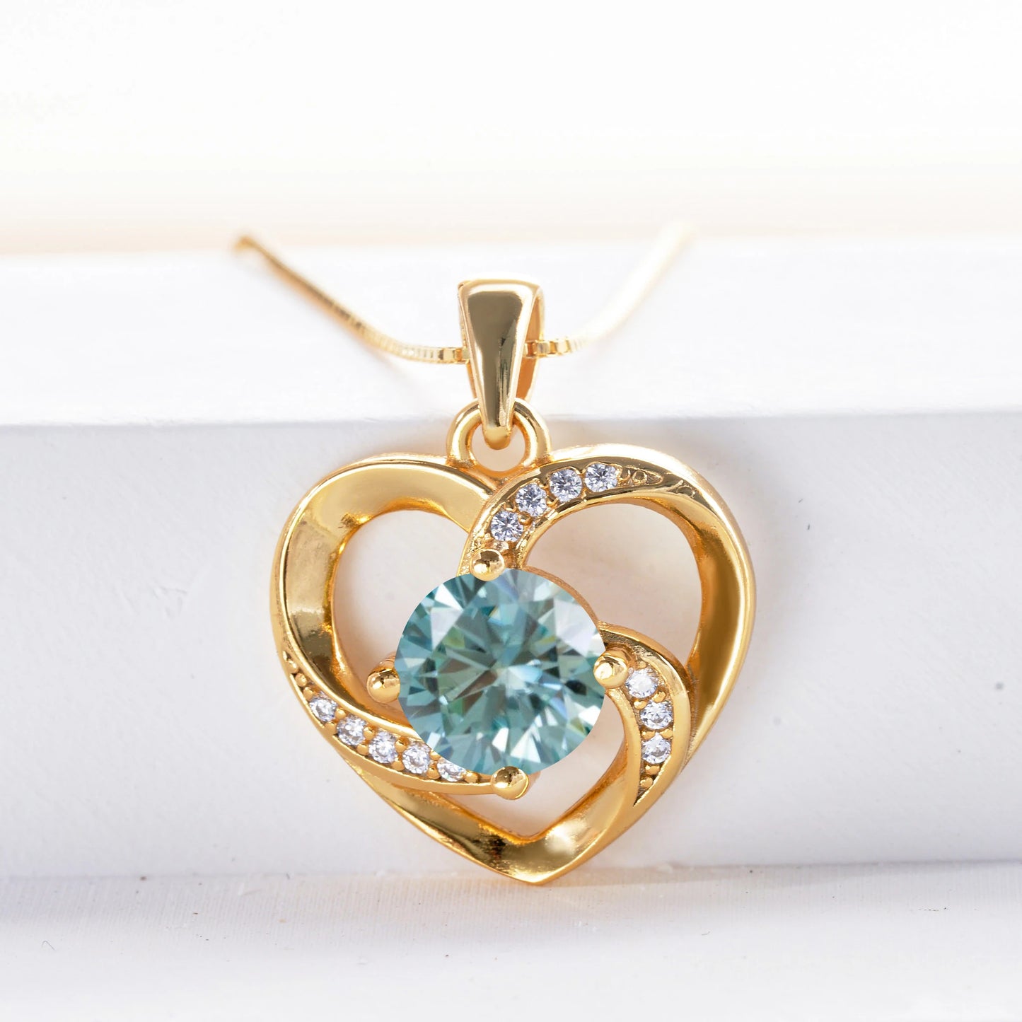 Gold Plated Classic Heart Pendant Necklace