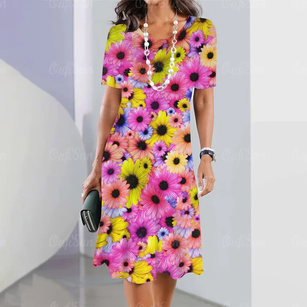 Elegant Beautiful Casual Mini  Summer Sweet Dress