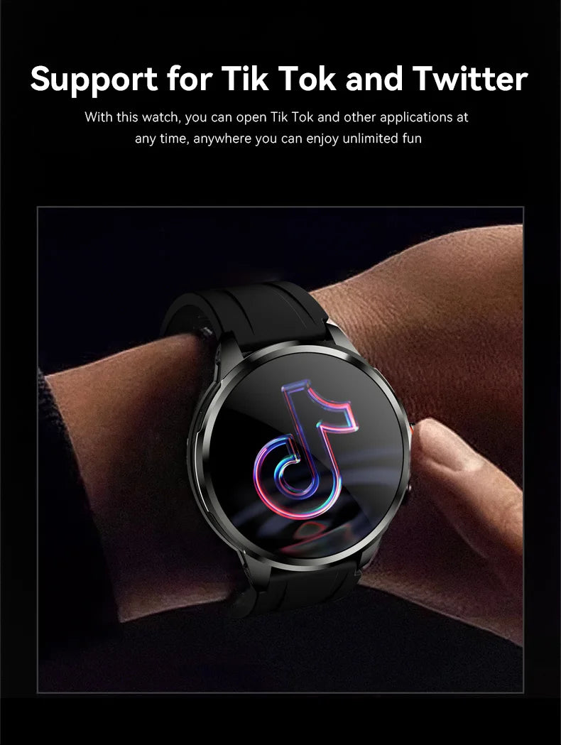 5G/4G Full Netcom 8GB+128GB RAM Smart Watch 1.95 inch 2100mah Battery 900W Camera GPS WIFI Google APPS Smartwatch