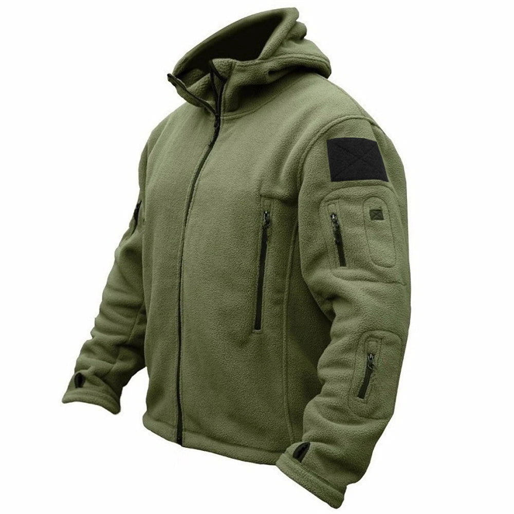Military Winter Thermal Fleece Tactical Jacket Outdoors Sports Hooded Coat  Softshell