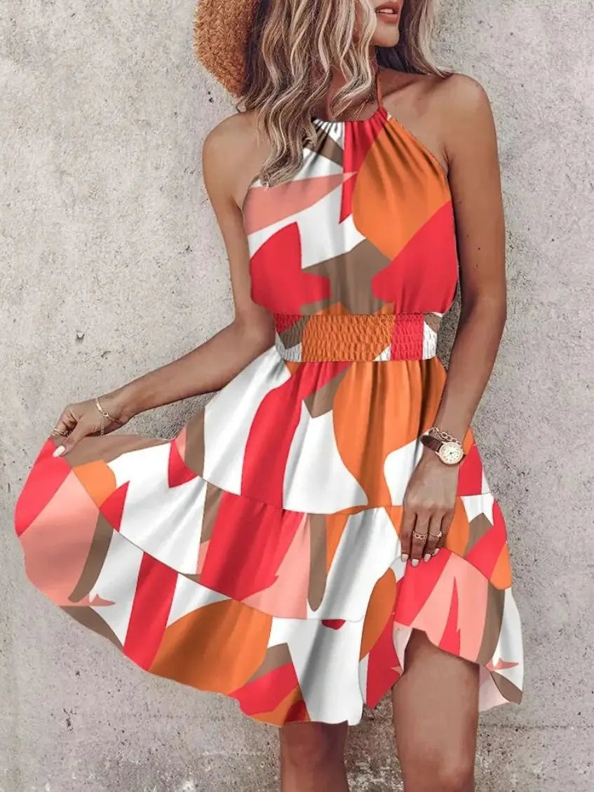 Backless Dress Women Summer Sexy Sleeveless  Party Clothes