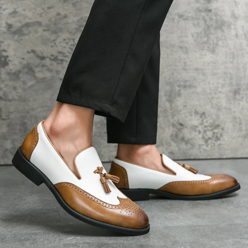 Leather Moccasins Comfortable For Wedding and Office Designer Shoes